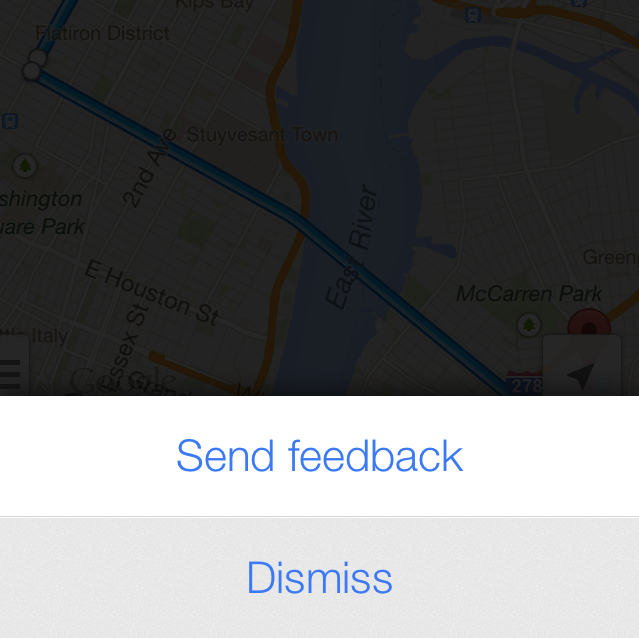 Overenthusiastic feedback UI
